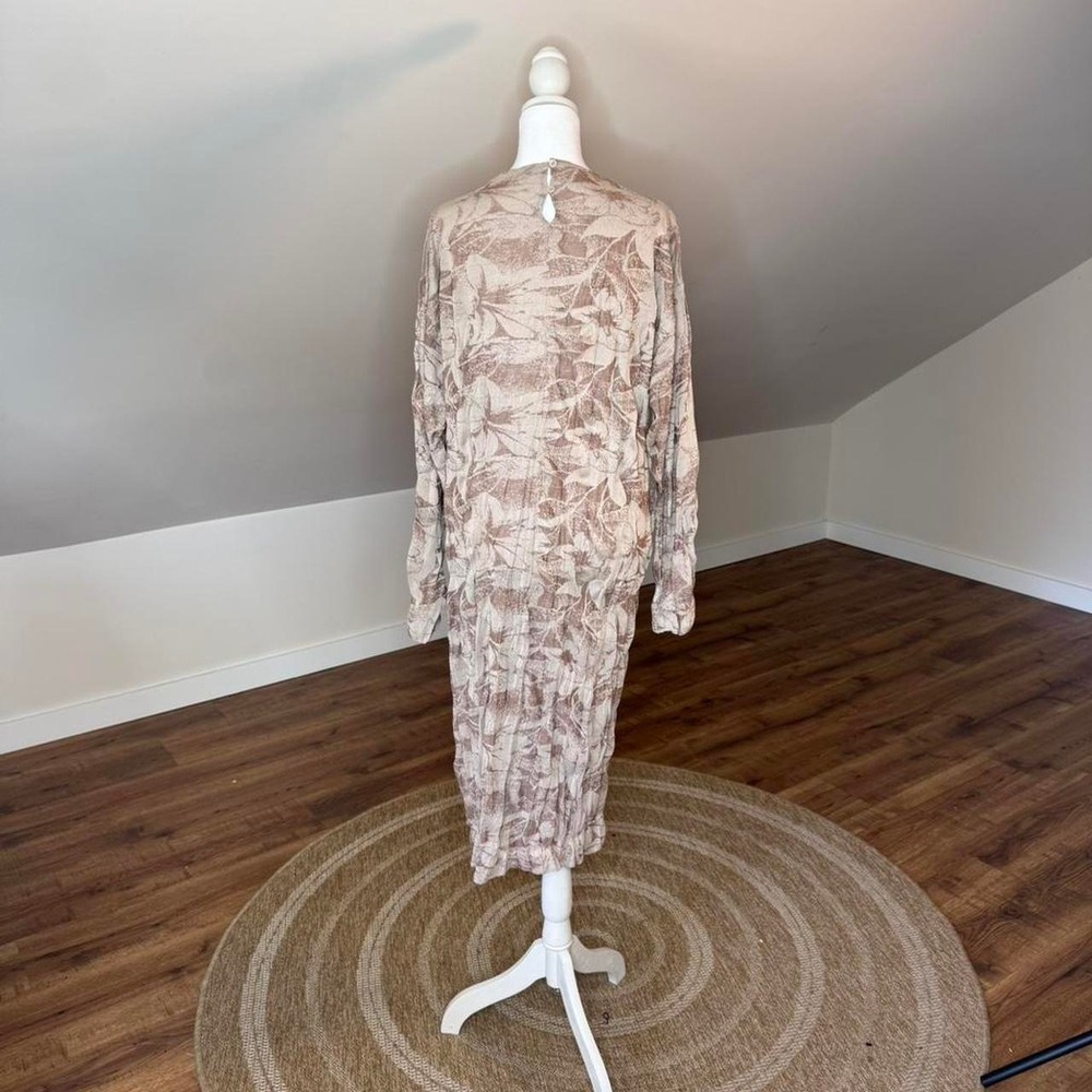 ZARA Practical Magic Floral Maxi Dress Brown Boho Witchy Cottagecore - Picture 4 of 8